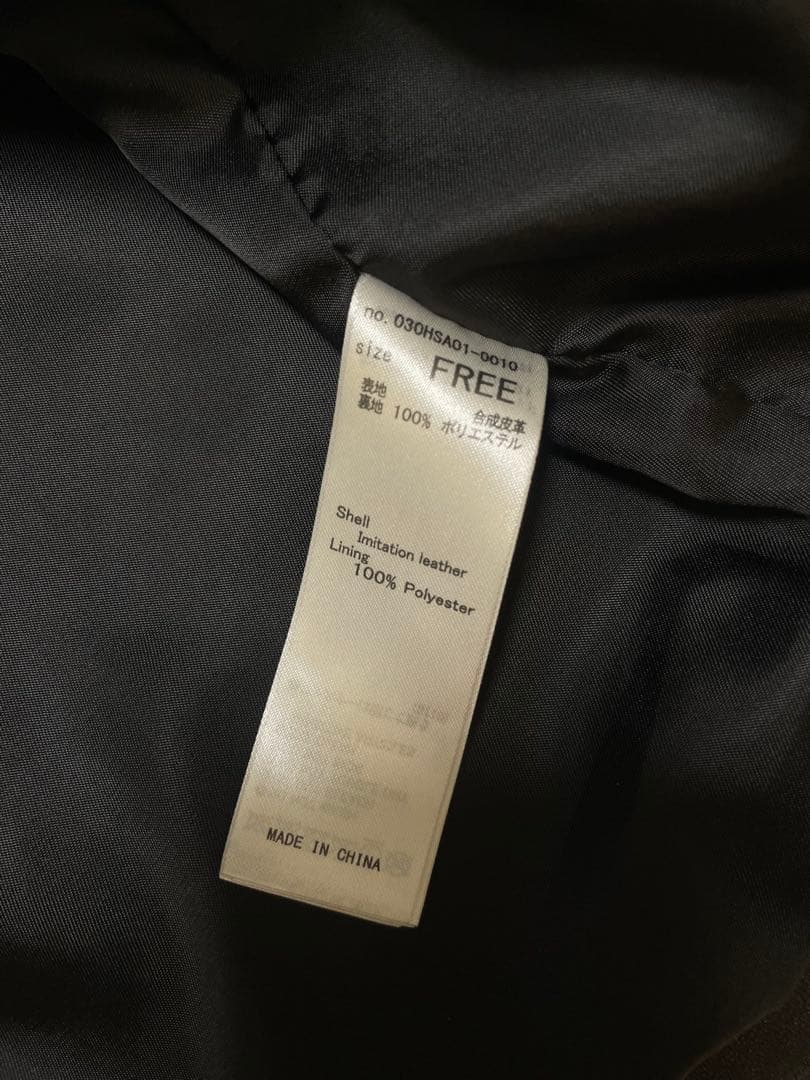 MICHIXSLY ミチスライ F／LEATHER ジャケット ブラウン