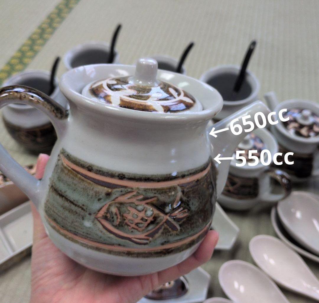 土鍋備品セット ガラ入れ(アク入れ) ぽん酢入れ 薬味入れ レンゲ+受け皿等