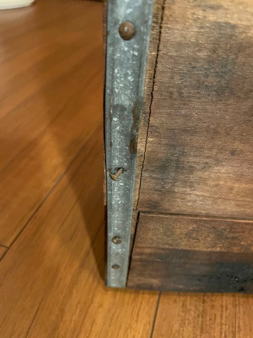 【値引き中】アンティーク風木製ボトルホルダー / ドリンクキャリーボックス