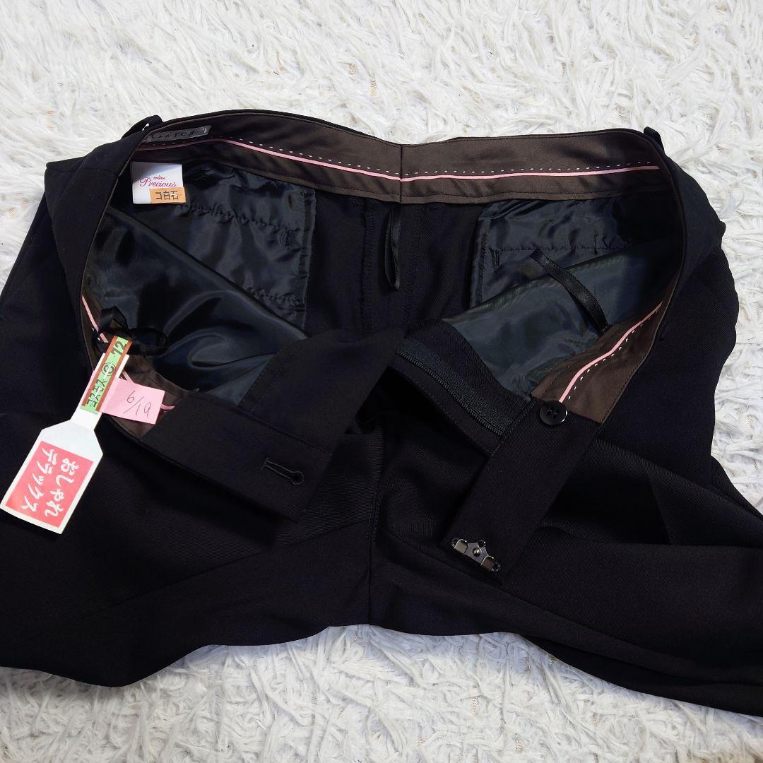 大きいサイズ　n line Precious　パンツスーツ　黒　15号13号