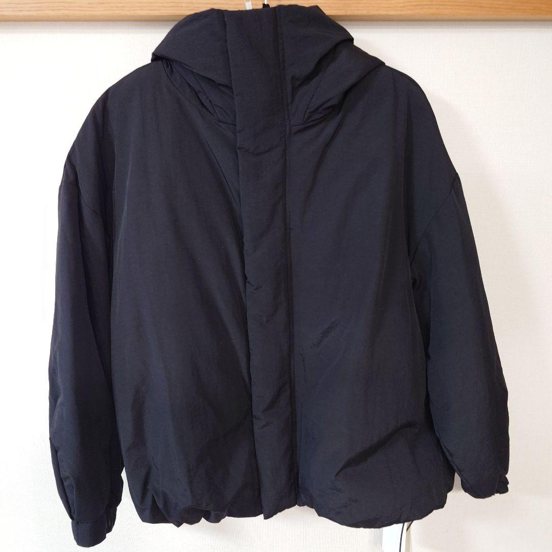 【タグ付新品】ヤマダヤ　ミディウミソリッド　ブラック フード付ダウンジャケット