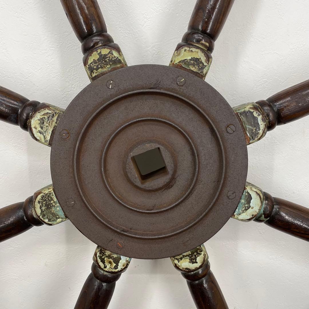 EBK14 船舵 操舵輪 ハンドル オブジェ アンティーク レトロ インテリア