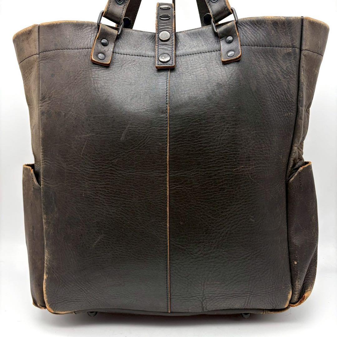 超希少 COMPOSITION イサムカタヤマ トートバッグ ダメージ加工 茶