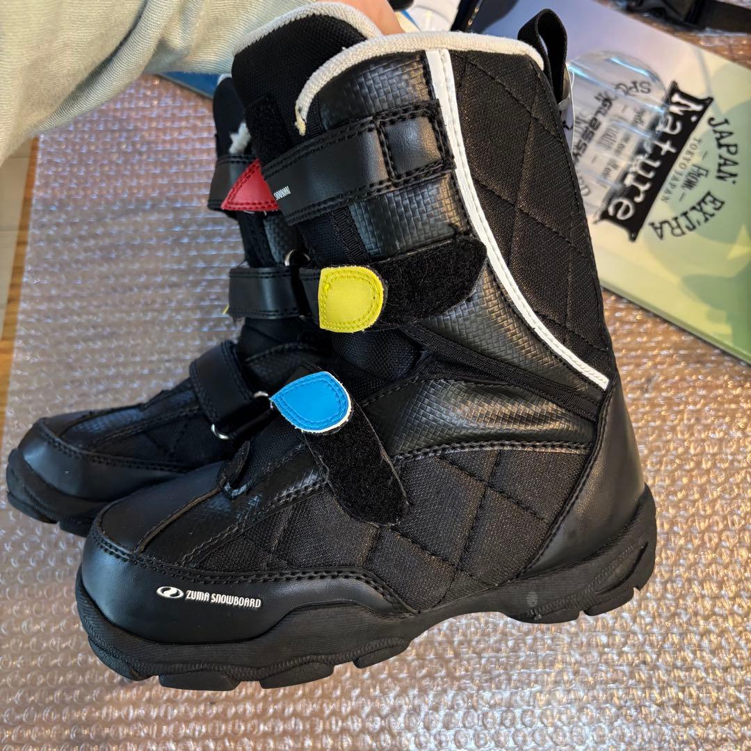 キッズ　子供　スノーボード　ブーツ付　K2 118cm Spoon 23cm