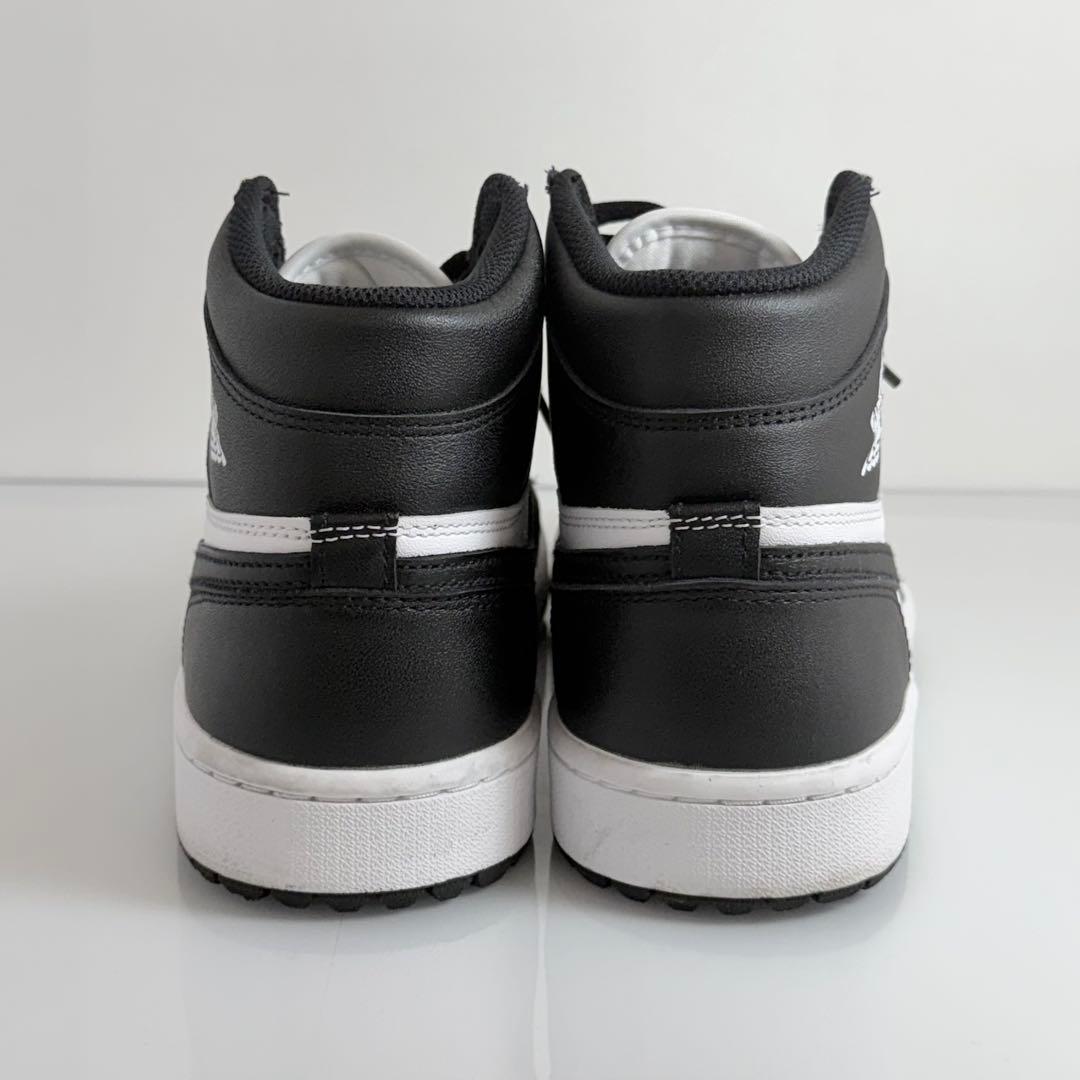 【正規品】NIKE エアジョーダン1 ハイ ゴルフ スニーカー 27cm 白 黒
