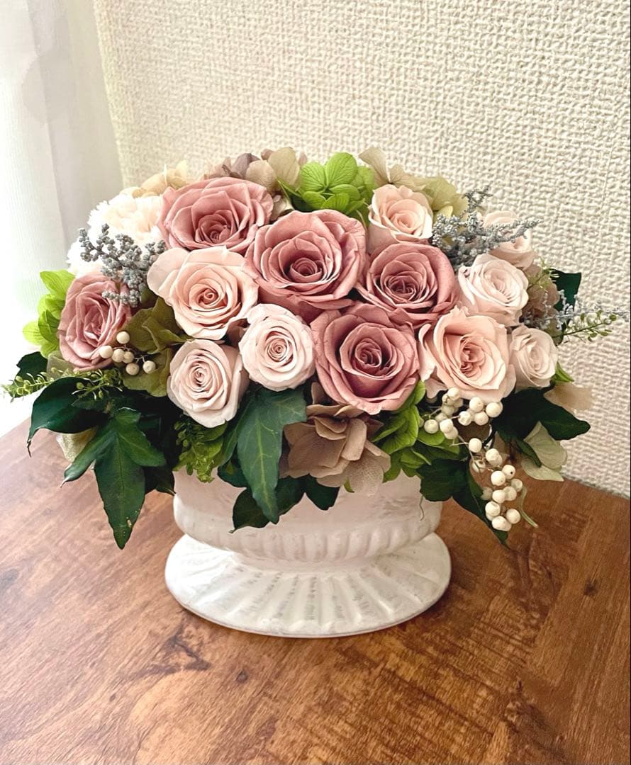 *゜..Rose Tiara.*゜..華やかなプリザーブドフラワー　アンティーク