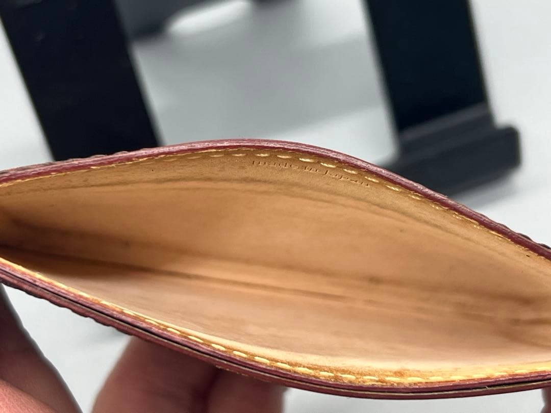 もんつー　GANZO ガンゾ シェルコードバン BOX小銭入れ、定期入れ