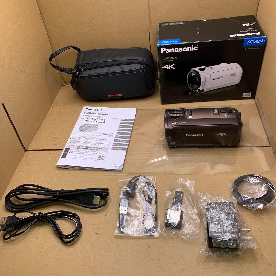 パナソニック 4K ビデオカメラ VX992M 64GB ブラウン