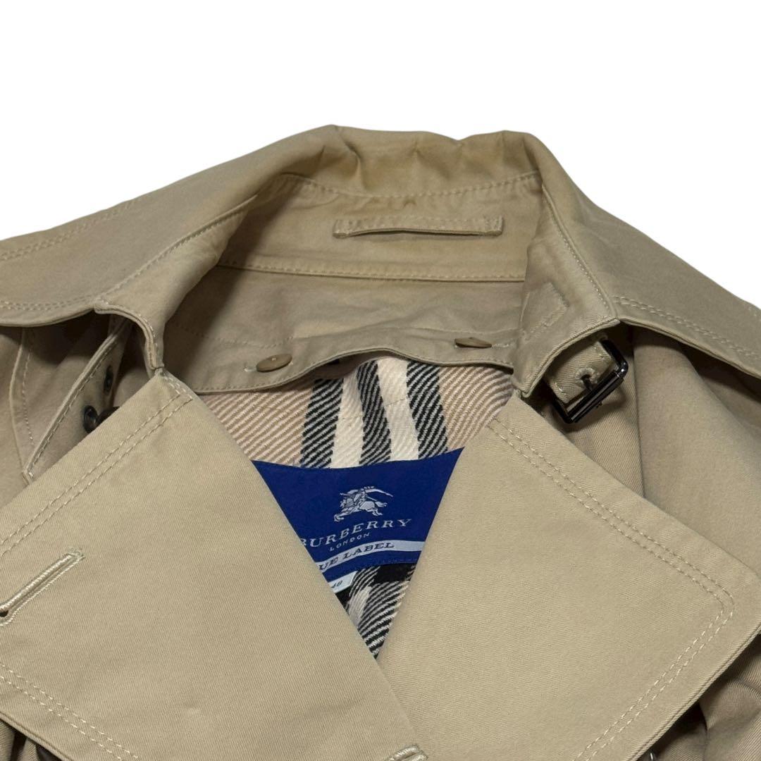 バーバリーブルーレーベル ハニーベージュ ライナー トレンチコート　ノバチェック