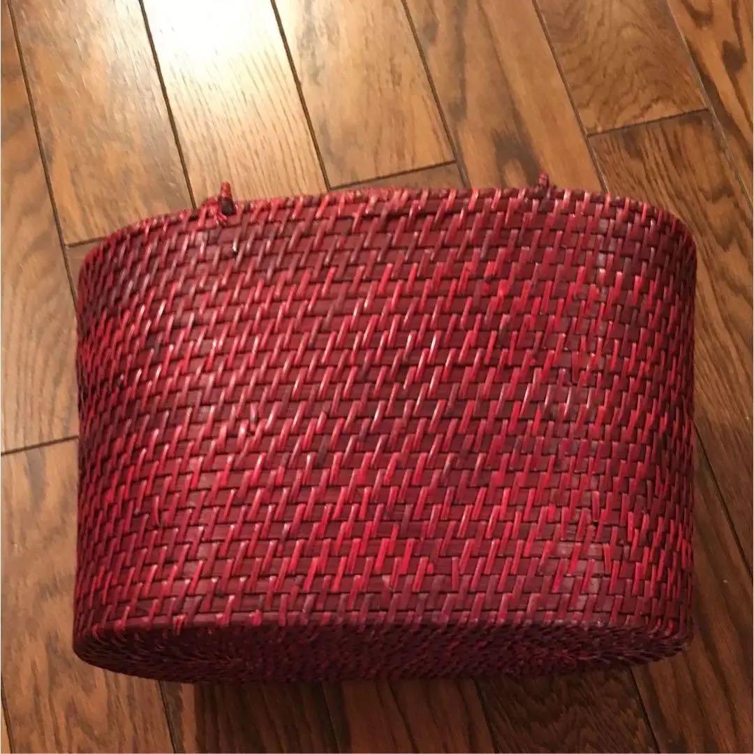 籐製バスケット 籠