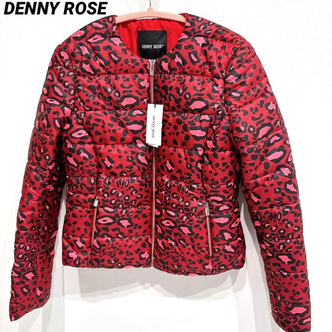 【新品】DENNYROSE ダウンジャケット レオパード 総柄 デニーローズ 赤