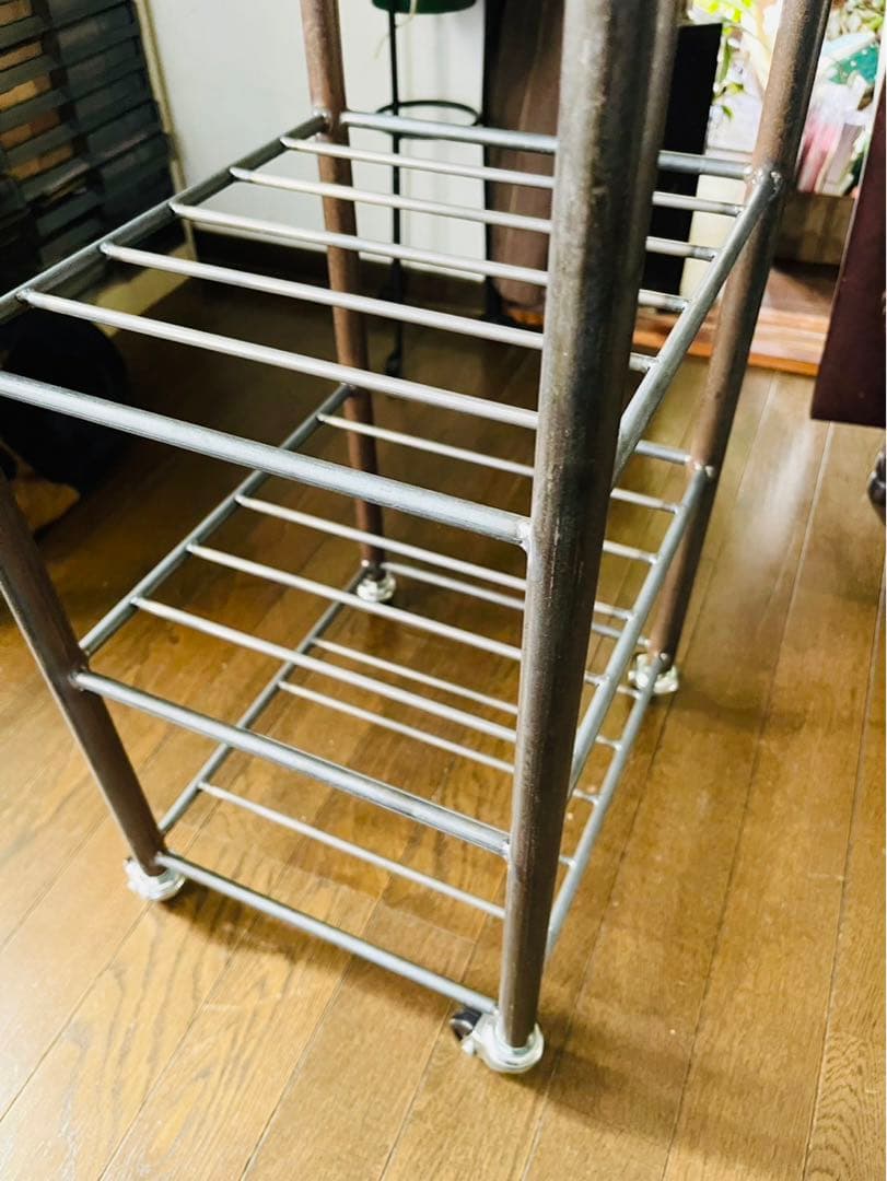 アイアン家具　シューズラック　シェルフ   男前　無骨　カフェ　オーダーメイド