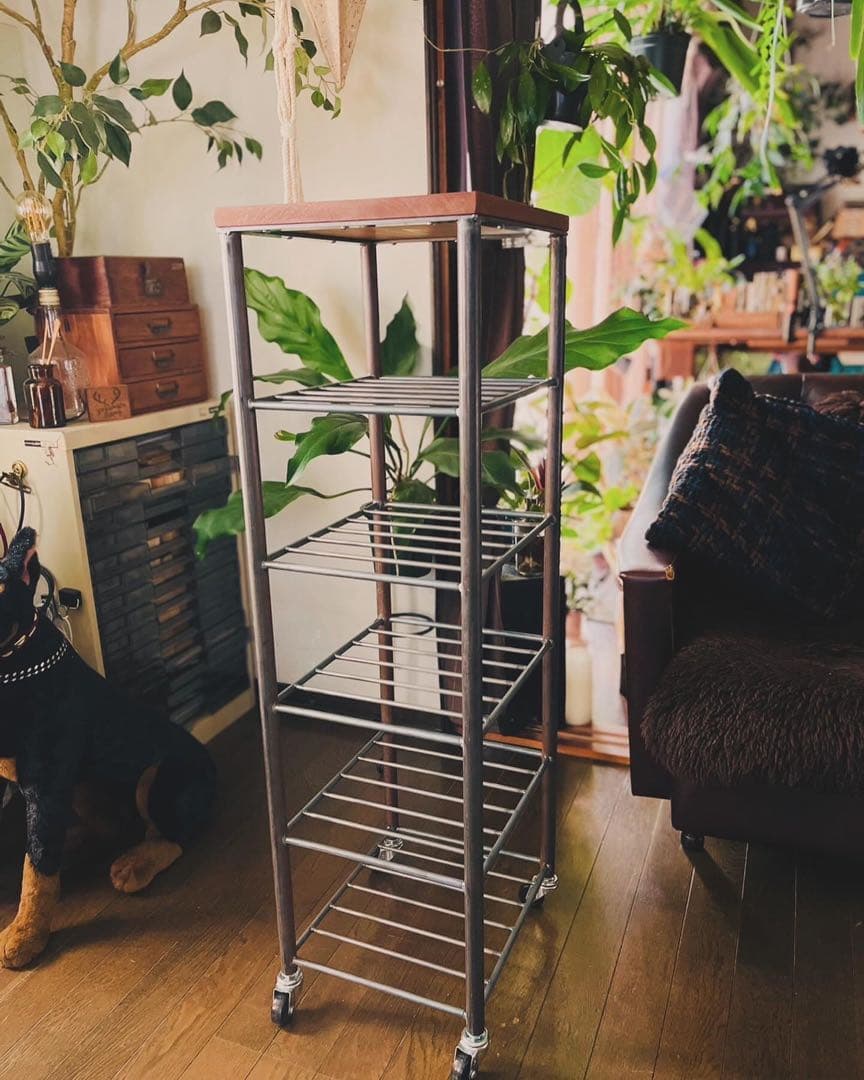 アイアン家具　シューズラック　シェルフ   男前　無骨　カフェ　オーダーメイド