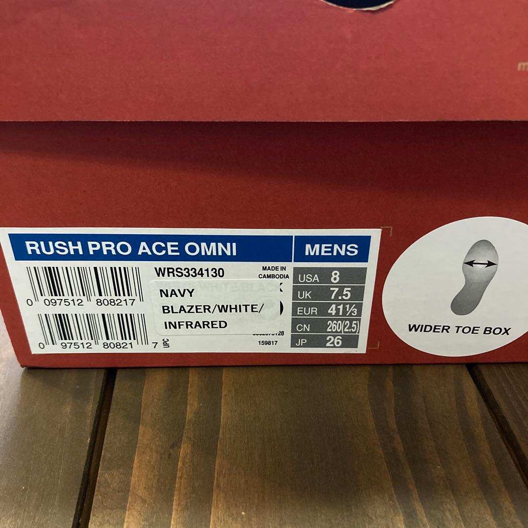 Wilson RUSH PRO ACE OMNI 26cm メンズテニスシューズ