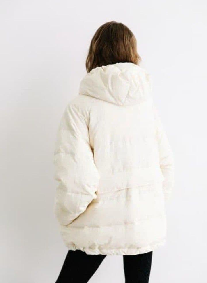 wcj 【撥水】猫耳ダウンジャケット　ホワイト　新作