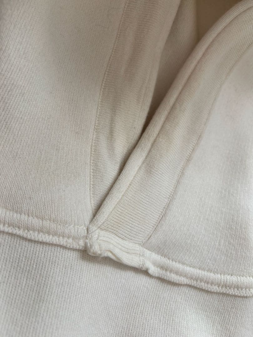 【定番】CABAN コットンカシミヤ プルオーバーパーカー S ホワイト