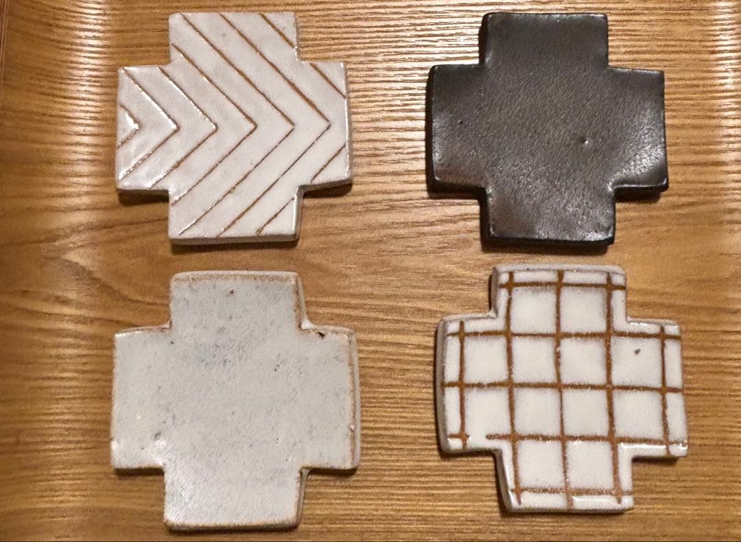 加藤恵津子さん クロス皿 4点セット