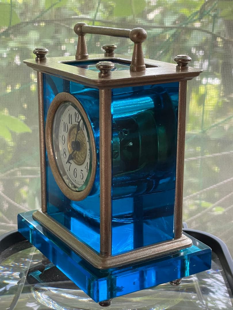 精工舎　ガラス時計　OH済品　オーシャンブルー　ジャンク扱い出品