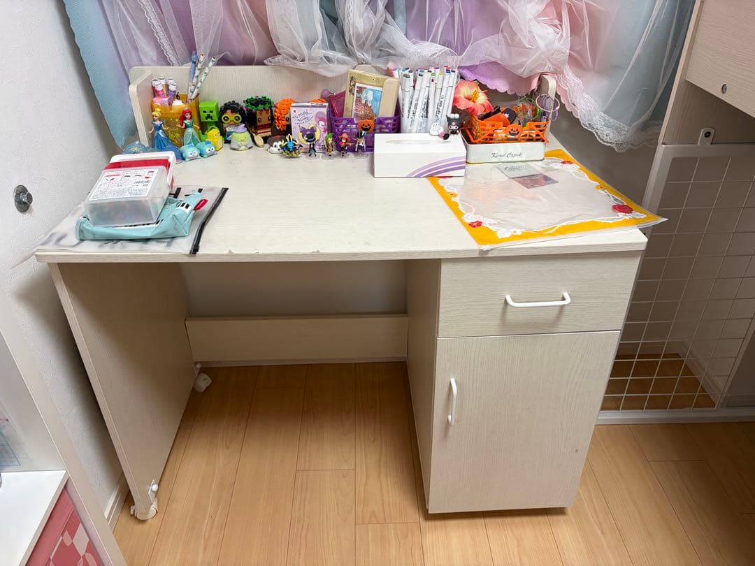 ニトリ✨️システムベッド ホワイト ロフトベッド 収納付き こども 新生活