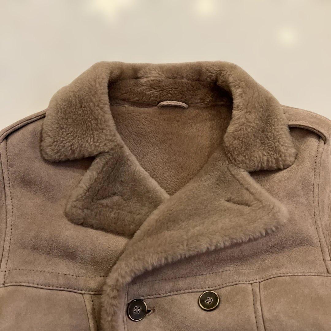 超美品　EMMETI エンメティ　ベージュ　ムートンコート