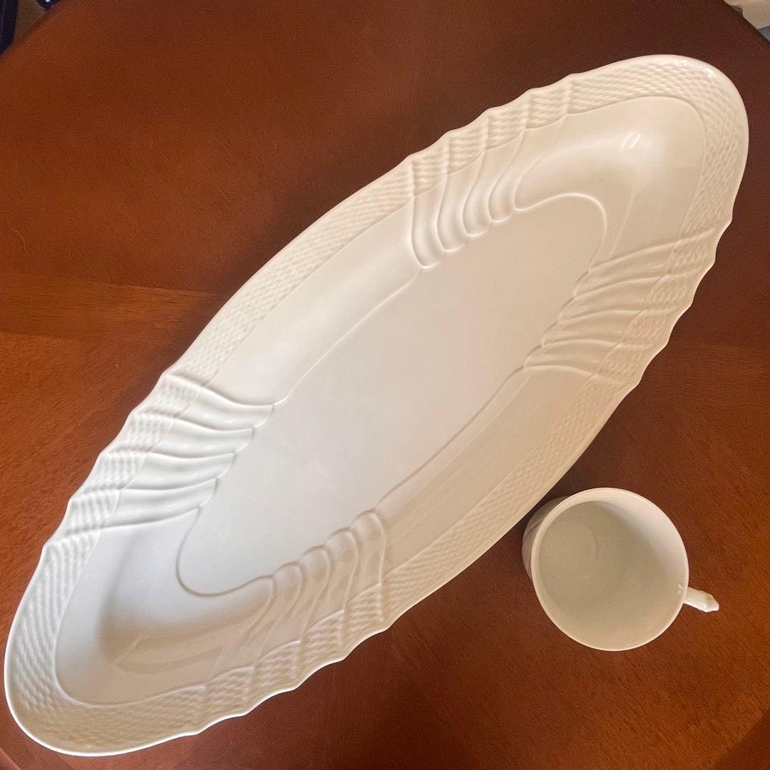 【希少品】リチャードジノリ★ベッキオホワイト★フィッシュプラター