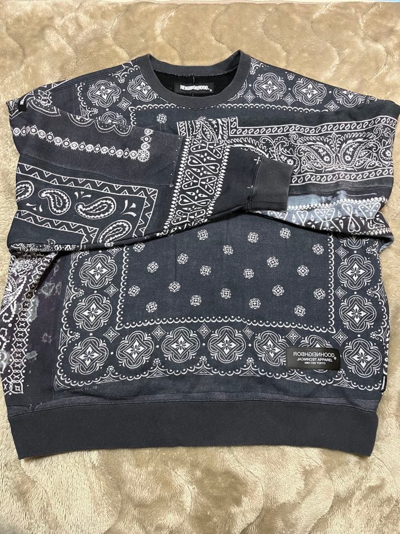 NEIGHBORHOOD バンダナ柄スウェット　Sサイズ オーバーサイズ
