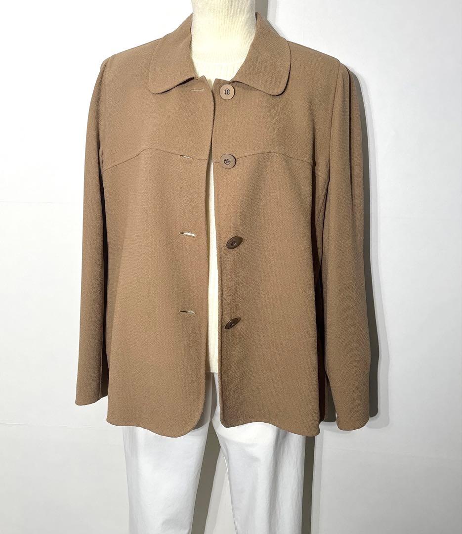 【新品】定価253,000円　レリアン　ミドル丈ジャケット　ブラウン系　13＋