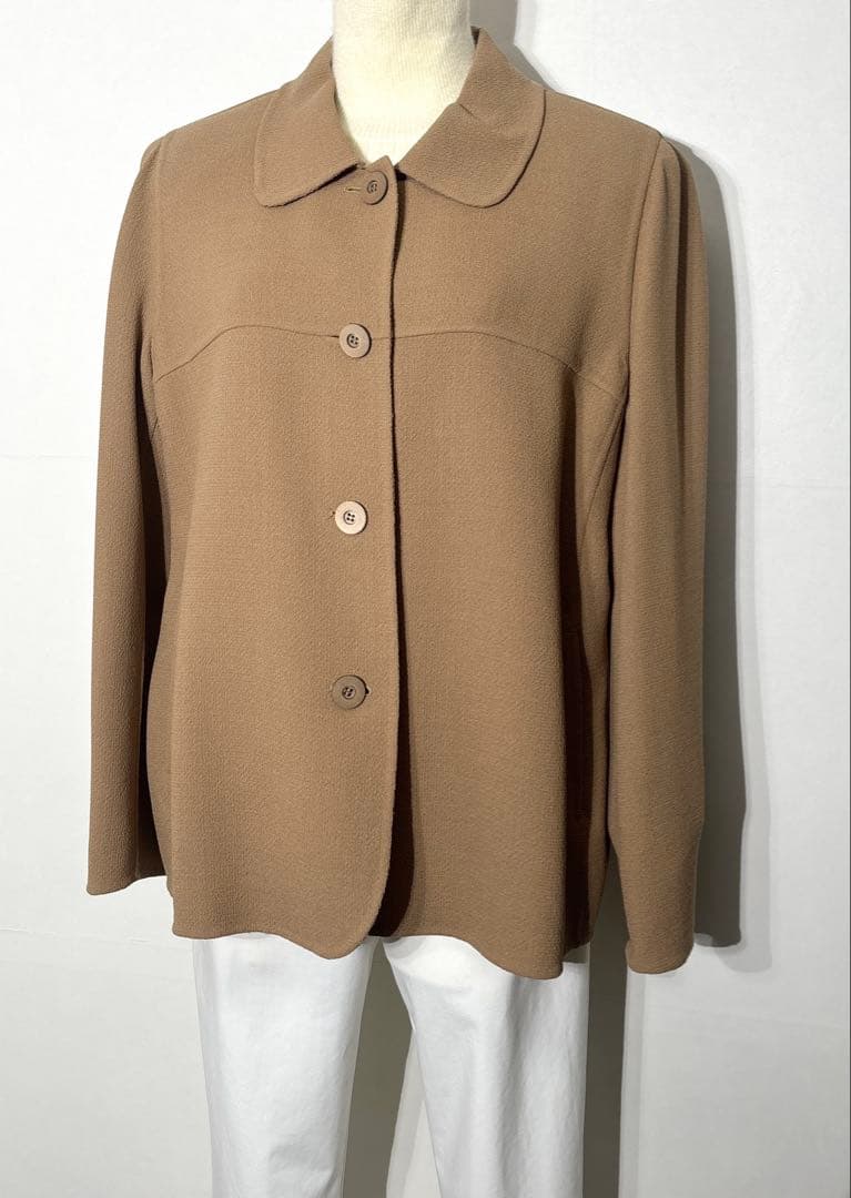 【新品】定価253,000円　レリアン　ミドル丈ジャケット　ブラウン系　13＋