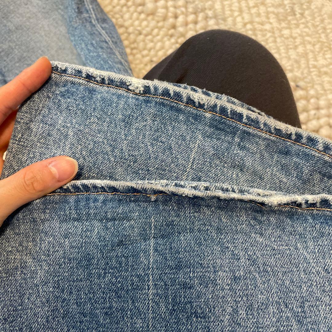 MOUSSY MVSフレアデニムパンツ　24インチ　ジーンズ　ハイウエスト　美品