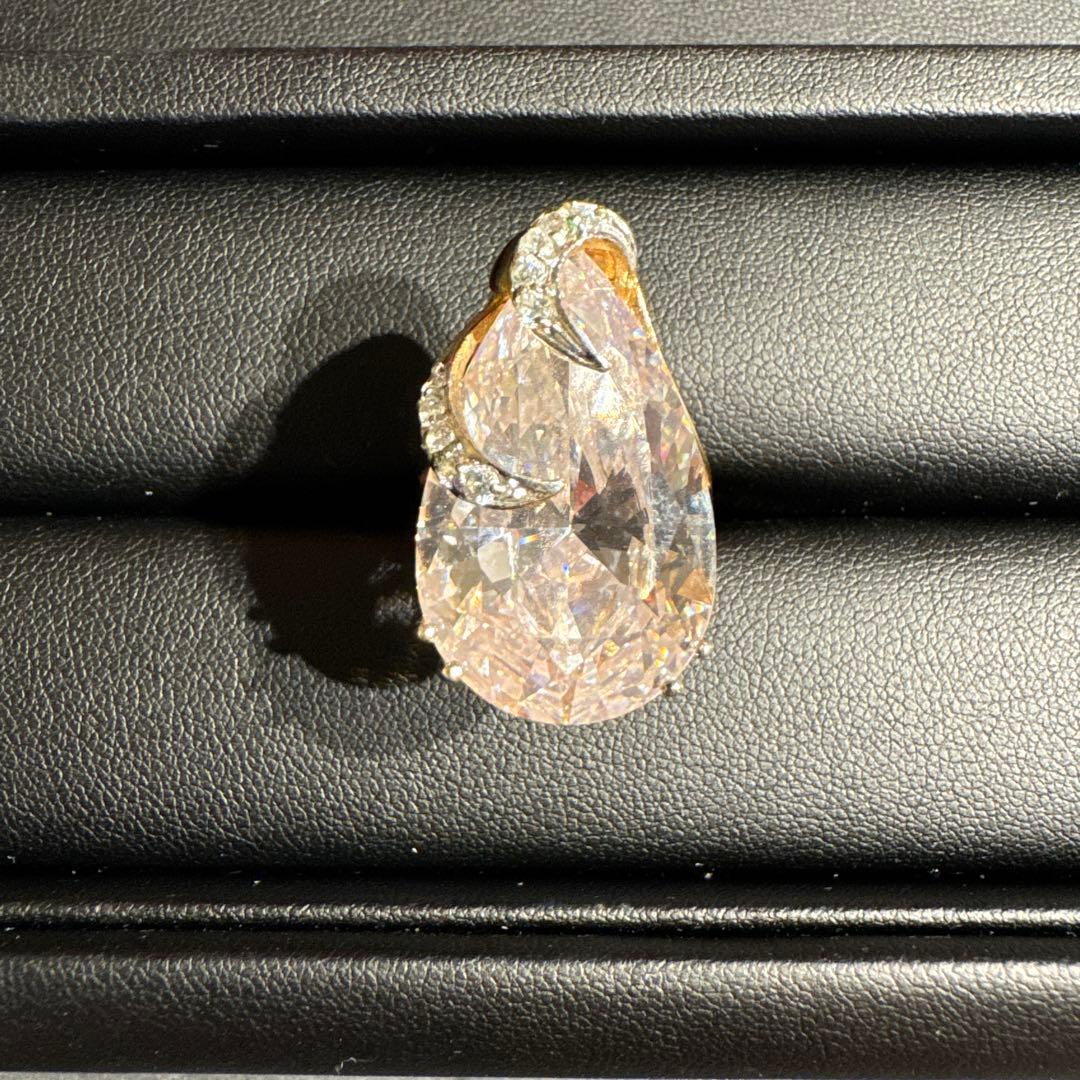 ゴールド クリア リング ストーン エレガント 遺品整理