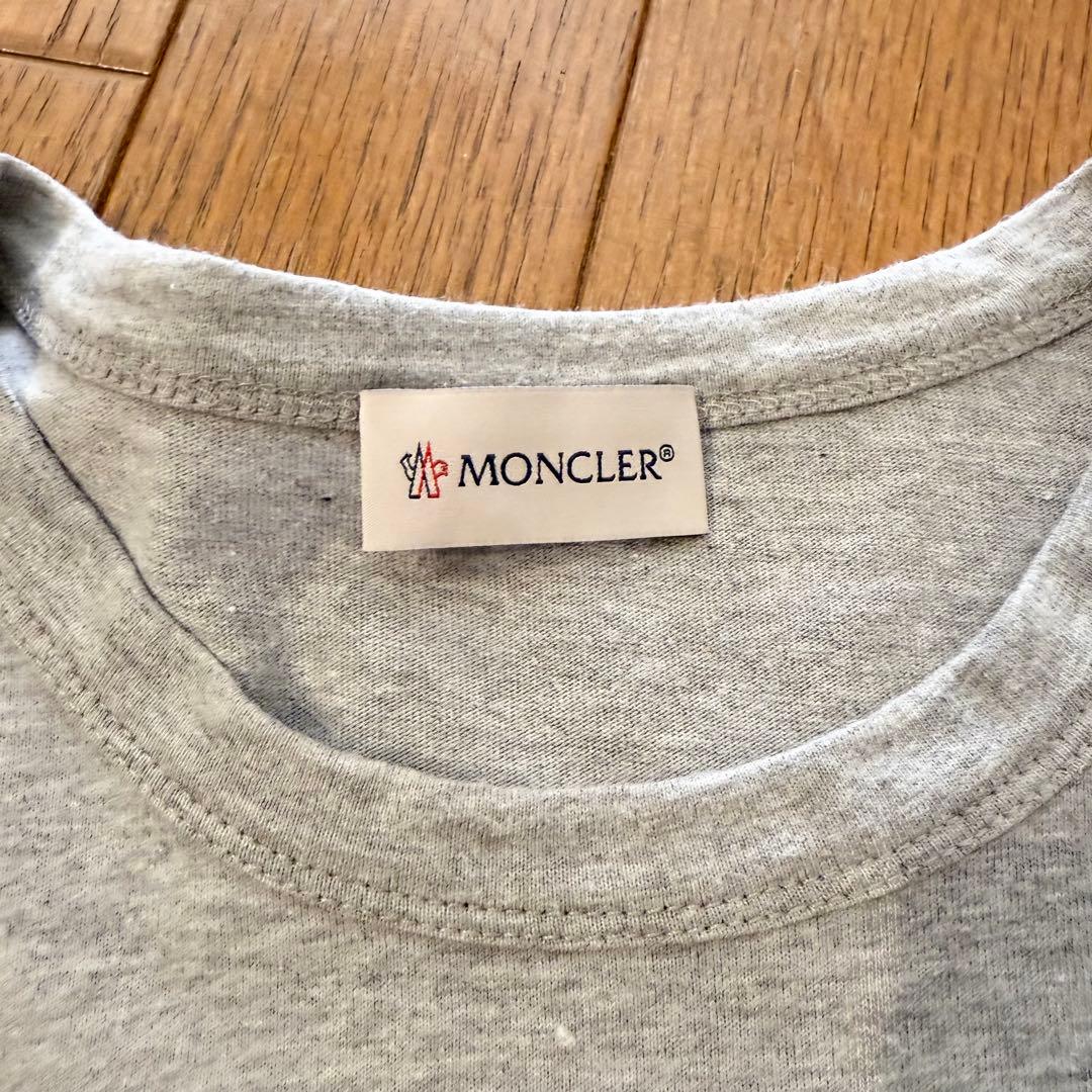 【美品】　国内正規品　MONCLER モンクレール　長袖　グレー　ロングTシャツ