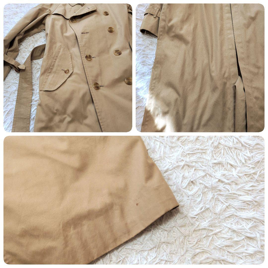 【美品】バーバリー☆ノバチェック　ベルト付　トレンチコート　ダブル　メンズ