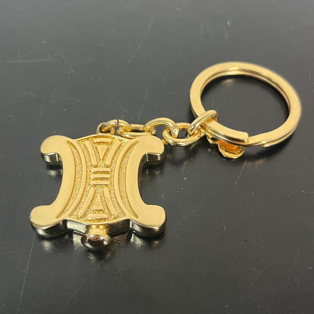 CELINE ヴィンテージ キーホルダー 肉厚 重厚 トリオンフ ユニセックス