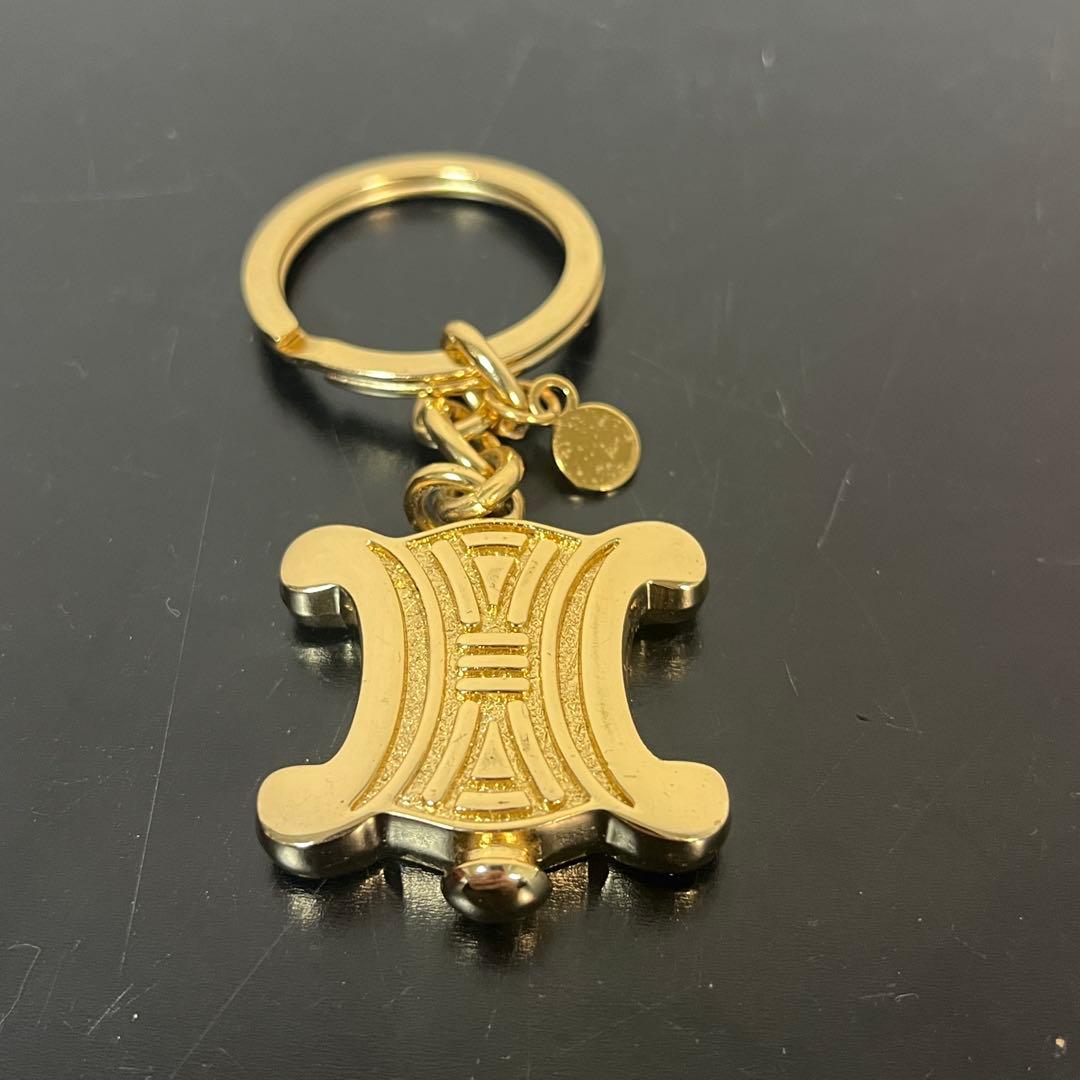 CELINE ヴィンテージ キーホルダー 肉厚 重厚 トリオンフ ユニセックス