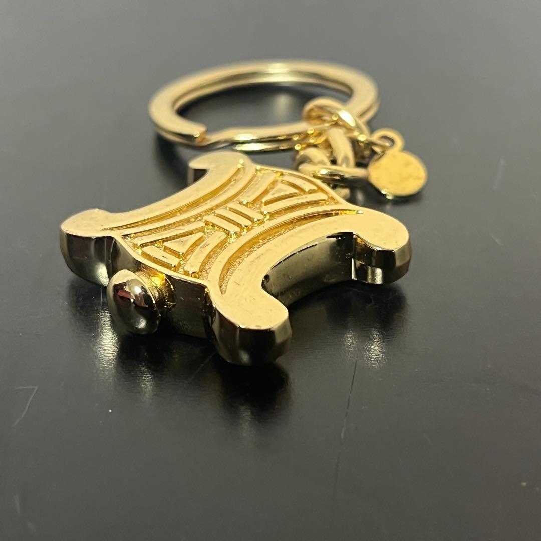 CELINE ヴィンテージ キーホルダー 肉厚 重厚 トリオンフ ユニセックス
