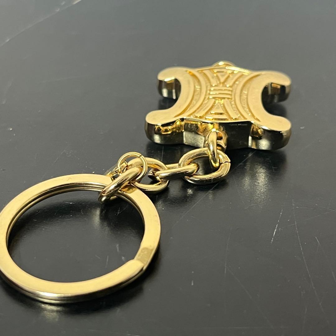 CELINE ヴィンテージ キーホルダー 肉厚 重厚 トリオンフ ユニセックス