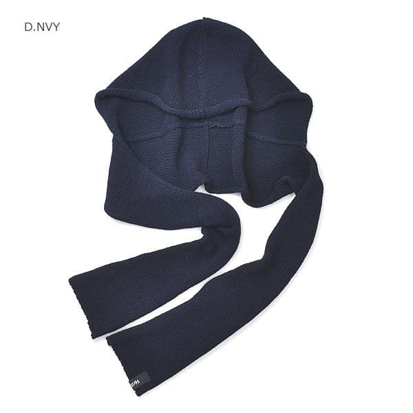 めめヴェリテクール、コットンシルケットフードストール、ネイビー！