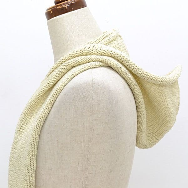 めめヴェリテクール、コットンシルケットフードストール、ネイビー！