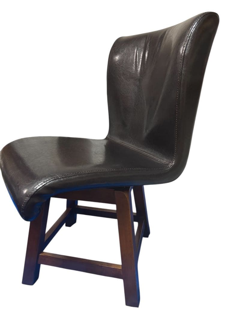 良品　モリシゲ 2脚セット アンティーク調 北欧風 回転チェア