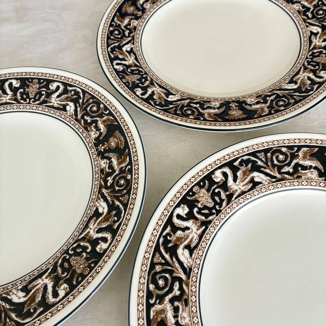 【】フロレンティーン　コバルト　プレート　6枚　20cm