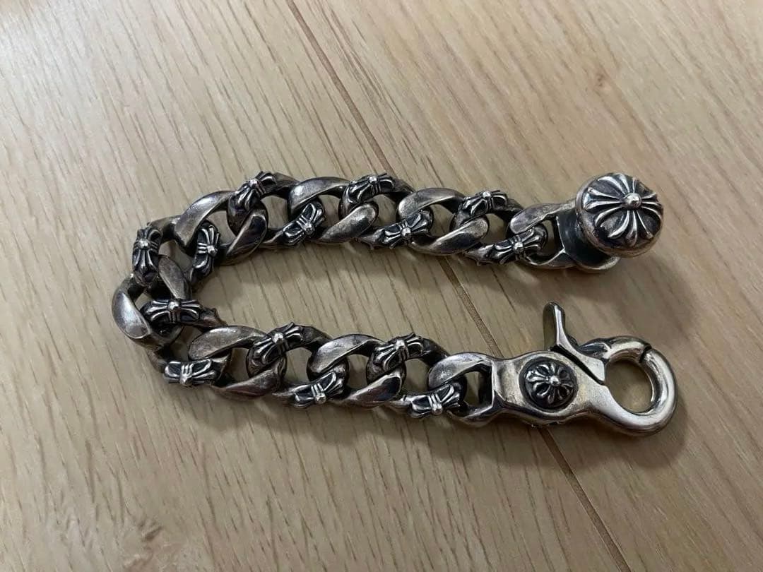 クロムハーツ　ファンシークリップ　ブレスレット　チェーン　鑑定済み　原本有