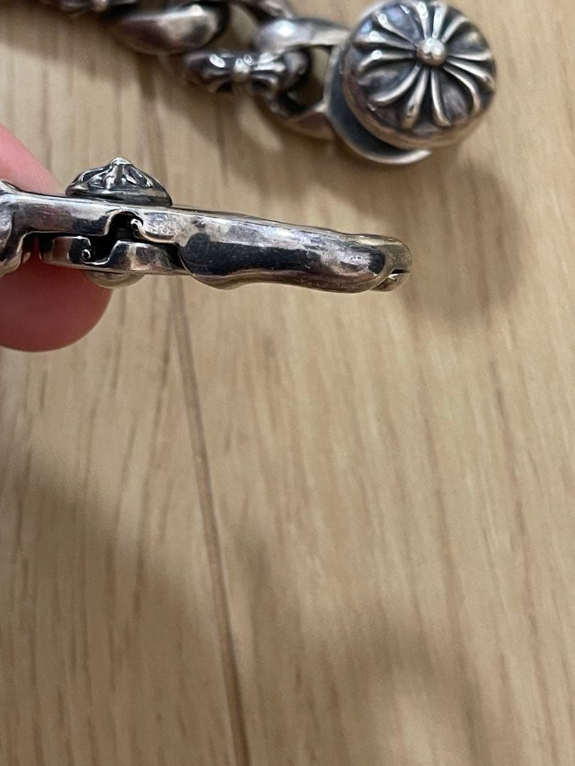 クロムハーツ　ファンシークリップ　ブレスレット　チェーン　鑑定済み　原本有