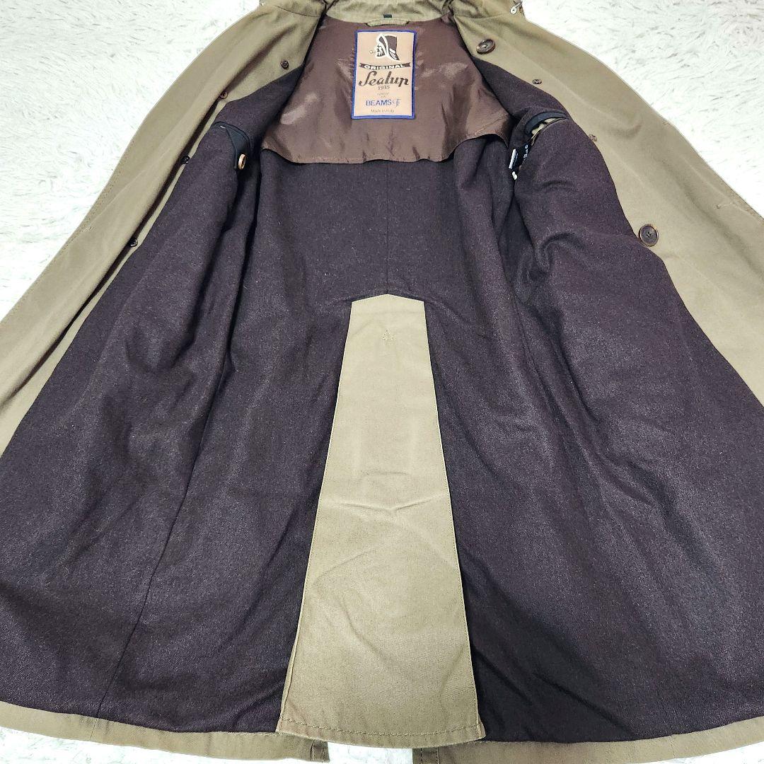 ✨希少✨シーラップ ビームスF❣️別注　トレンチコート　イタリア製　L位　カーキ