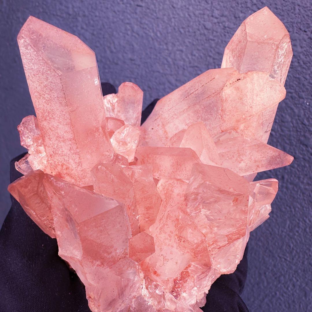 爆レア❗️浄化❗️超綺麗♡超強いパワー ピンク ヒマラヤ クラスター天然石A1467