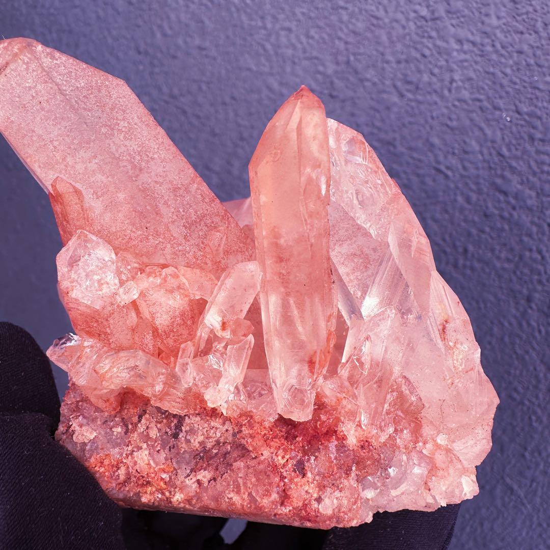 爆レア❗️浄化❗️超綺麗♡超強いパワー ピンク ヒマラヤ クラスター天然石A1467