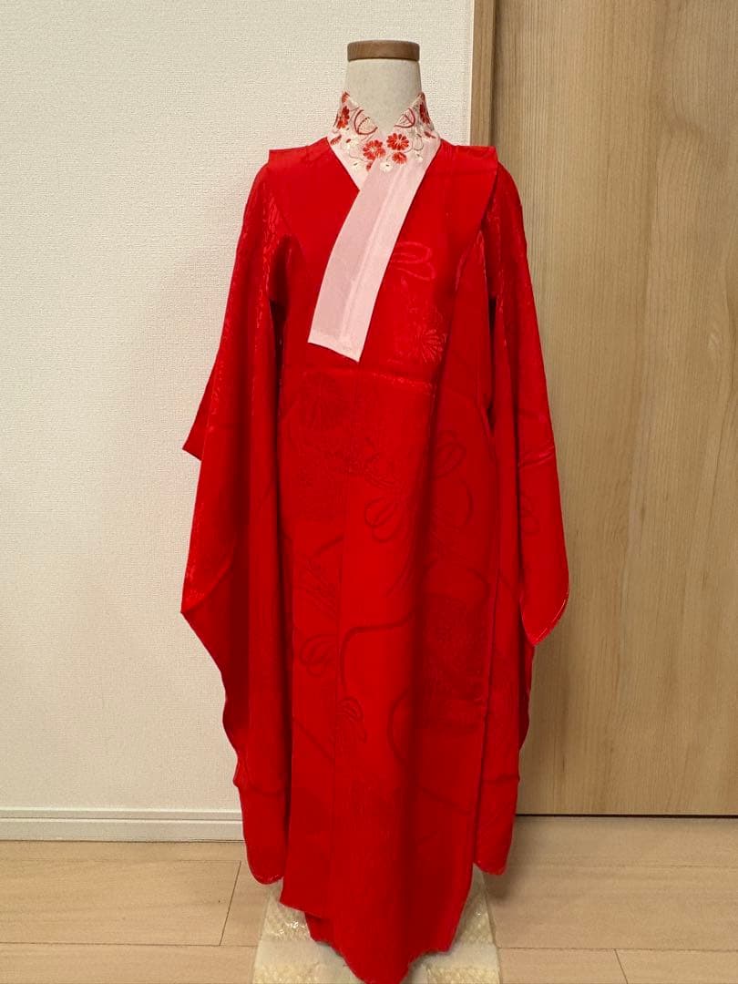 七五三 7歳 祝い着 正絹 黄緑 鶴 M2510282