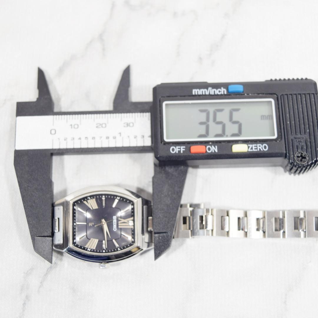 [美品 箱付] SEIKO セイコー ルキア レディース 電波ソーラー 黒/銀