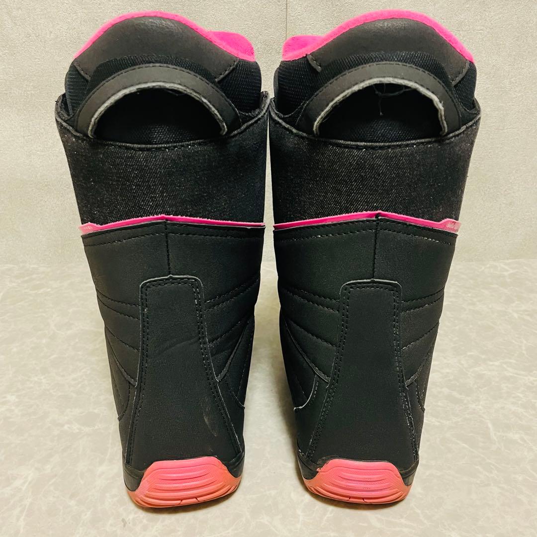 スノーボード　ボア付　BOA ブーツ　23.5cm レディース ピンク ブラック