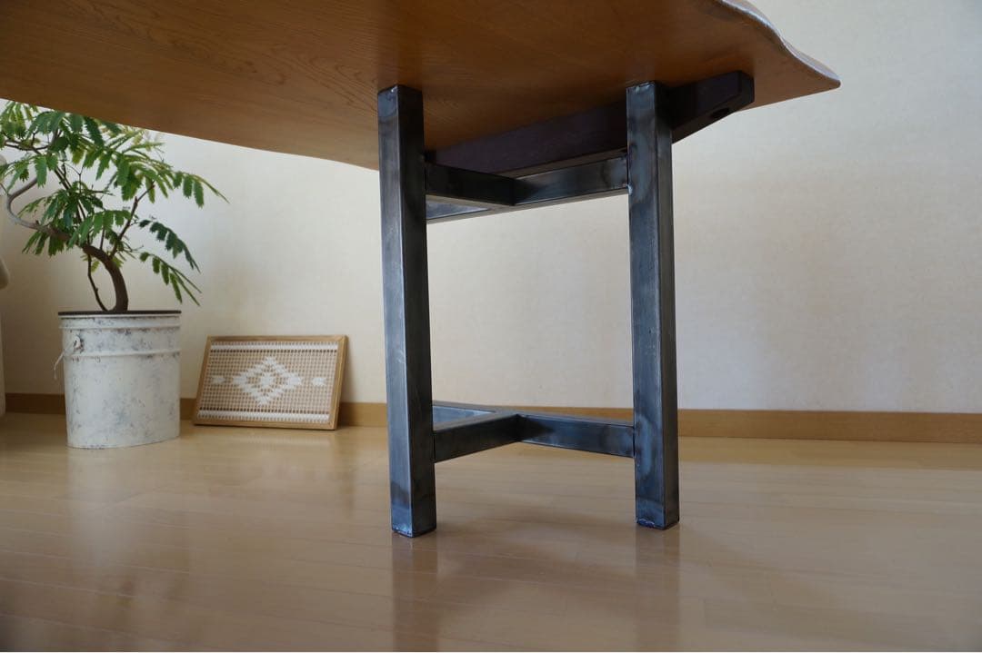 ダイニングテーブル&座卓テーブル用アイアン脚　机　サイズ変更可能　新築　祝い