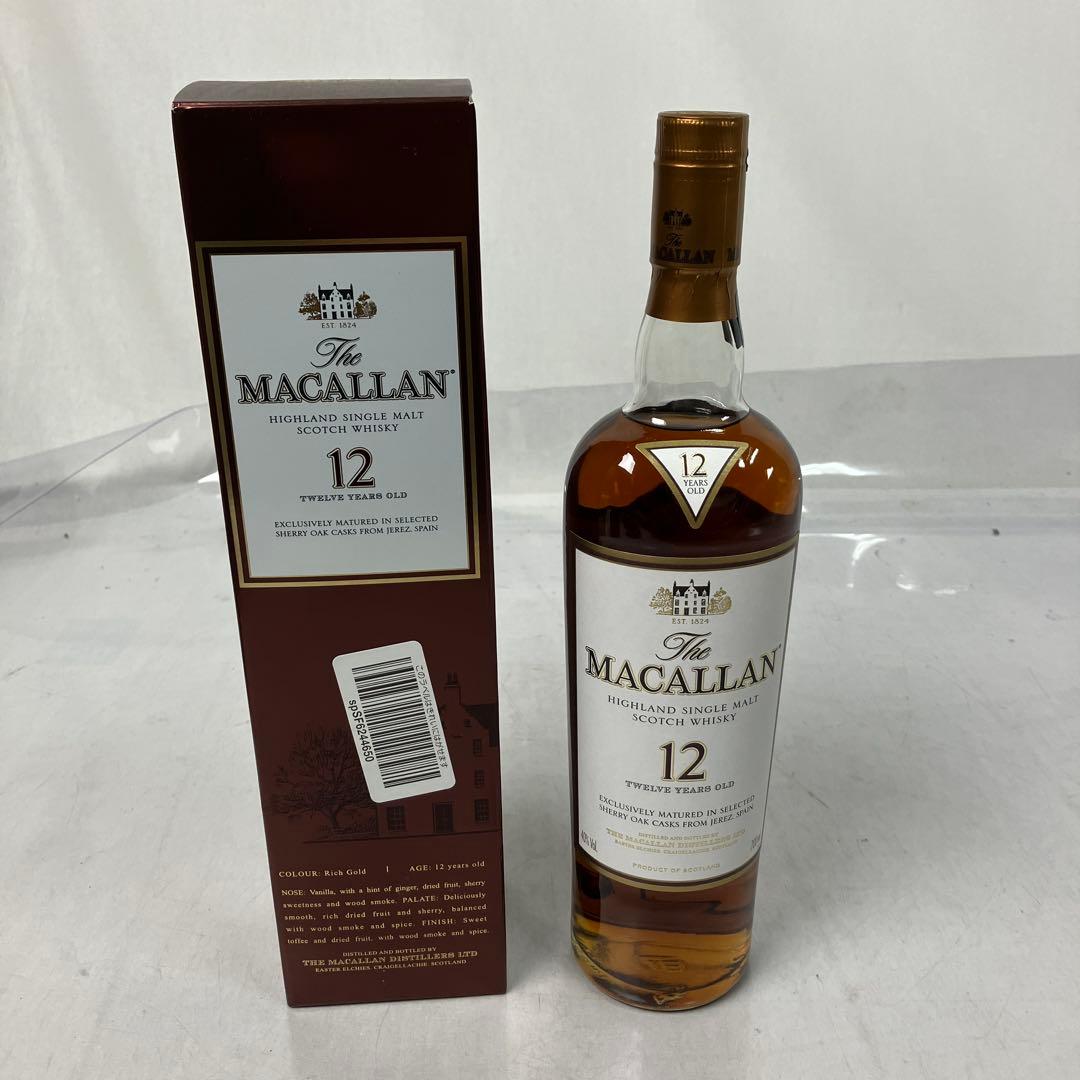 ▽未開封 ザ・マッカラン 12年40% 700ml